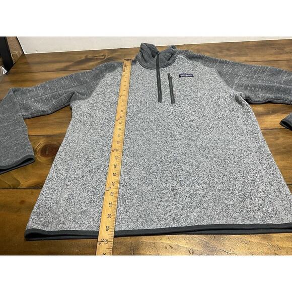 Patagonia Better Sweater Men’s Medium Gray Jacket 1/4 Zip - Picture 6 of 10